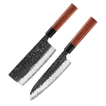 Japansk knivsæt | Nakiri Santoku | Tanuki